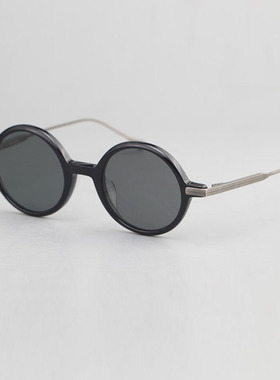 墨镜复古风圆框偏光手工太阳镜