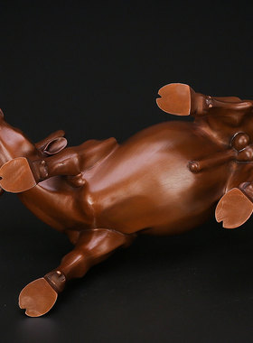 华尔街风炒股办公室书房铜牛