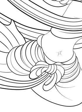 高清敦煌飞天仙女工笔画人物线稿白描底稿勾线线描纸质打印非宣纸