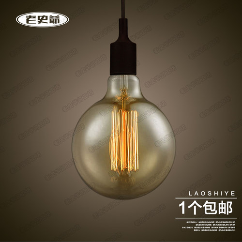 爱迪生灯泡 个性复古螺口e27透明汽球泡钨丝灯创意电灯泡光源吊灯 - 图2