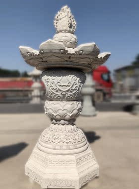 石雕石塔雕刻 户外大型寺庙寺院摆放大理石仿古宝塔 舍利塔雕塑