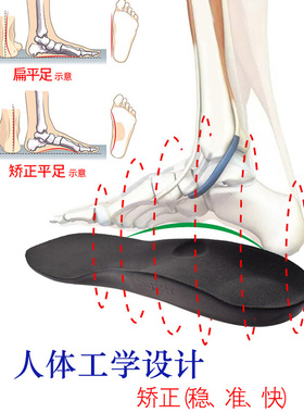 扁平足矫鞋垫平脚板弓医用足弓垫