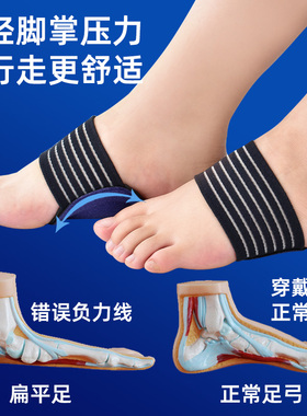 足弓支撑扁平足脚心垫鞋腰窝垫