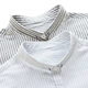 Thiết kế mùa thu áo sọc nhỏ cổ áo tươi cổ áo thắt nút cotton dài tay của phụ nữ hoang dã chạm đáy áo kinh doanh - Cộng với kích thước quần áo áo khoác nữ hàng hiệu Cộng với kích thước quần áo