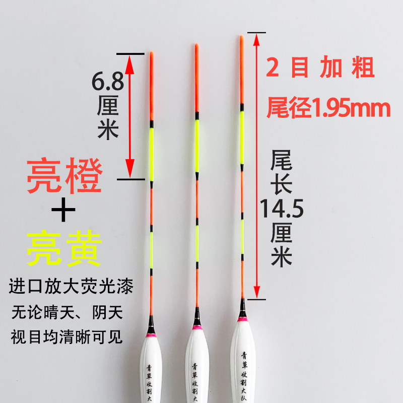 青鱼珠珠短漂大物漂打浮浅水漂青草收割大队防爆顶高灵敏纳米浮漂 - 图1