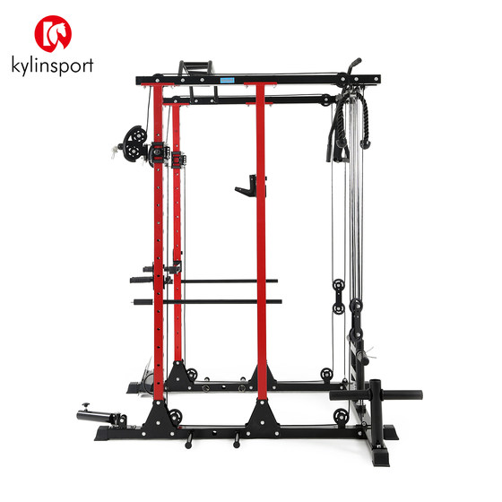Full-frame gantry multi-functional commercial squat rack home barbell bench press rack fitness comprehensive training equipment