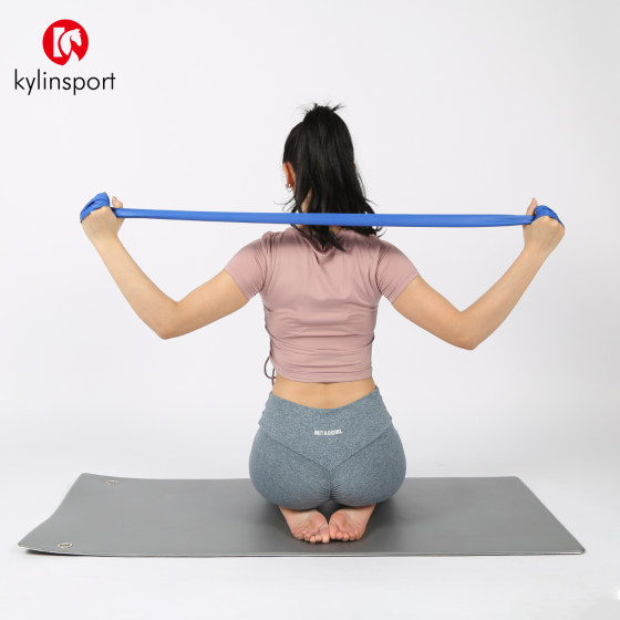 Fitness resistance open shoulder width rubber band training back yoga belt
