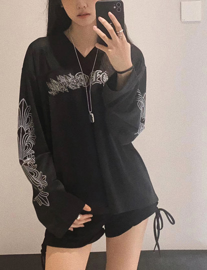 (现货)自主梵文33花臂网眼布运动冰球服长袖T恤女短袖男 套装