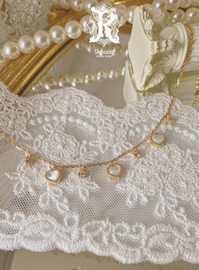 sherain密语白贝母滚珠吊坠项链