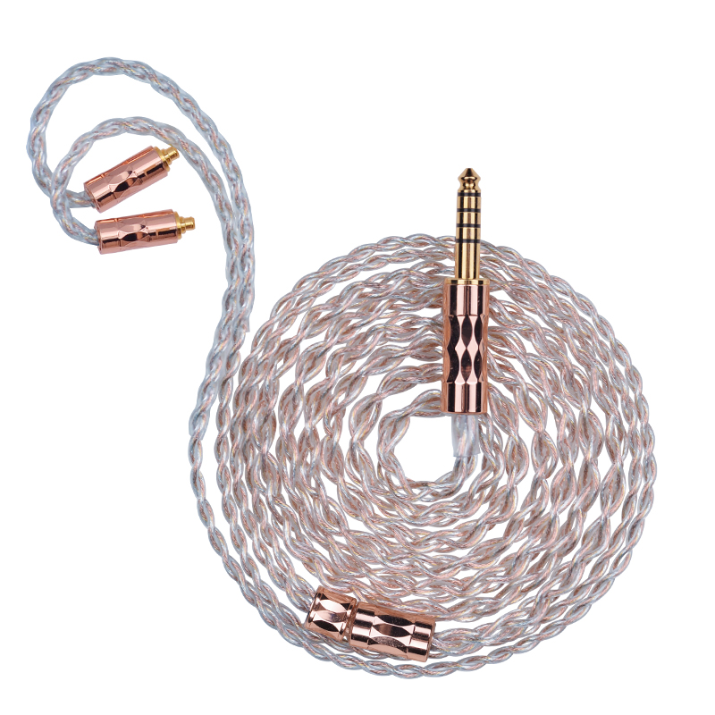 ie80s/ie40/A2DC/QDC单晶铜镀银耳机线mmcx0.78升级线2.5 4.4平衡 - 图1