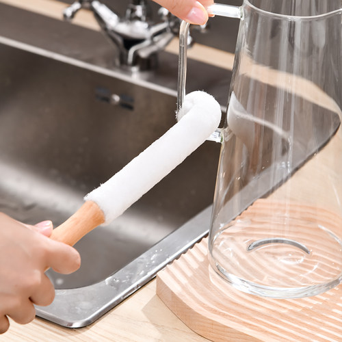 日式杯刷死角清洁神器家用厨房多功能长柄软毛杯刷保温杯奶瓶刷子 - 图3