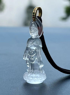 古法男女琉璃八大菩萨吊坠项链