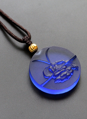 古法男琉璃齐天大圣孙悟空吊坠挂件