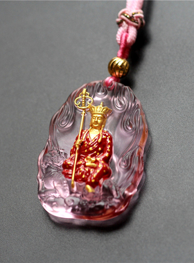 原创设计项链古法琉璃地藏王菩萨