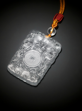 古法男女琉璃福到来吊坠项链挂件