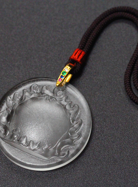 古法男女琉璃镶钻吊坠定风珠