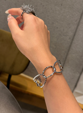 JILIFANG冷淡风小众开口手镯