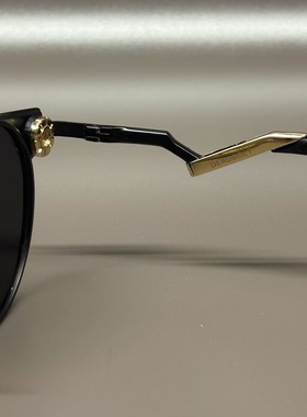 Deadbolt圆形偏光墨镜户外旅游太阳镜弹簧镜腿穿搭眼镜复古风