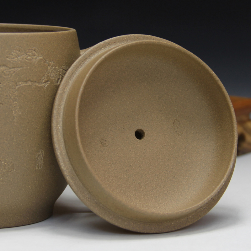 清心杯 宜兴紫砂杯 原矿本山绿泥 附证书 男女士皆宜