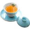 ATPEUN white porcelain tureen, real hand-painted sweet white porcelain tea bowl, Dehua Han white porcelain mutton fat jade clay kung fu bubble