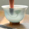 ATPEUN white porcelain tureen, real hand-painted sweet white porcelain tea bowl, Dehua Han white porcelain mutton fat jade clay kung fu bubble