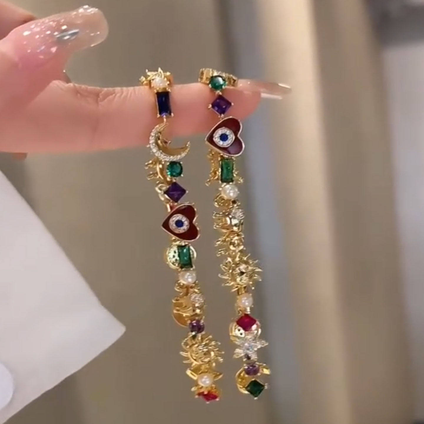 复古多巴胺星星月亮手链女2026新爆款手串轻奢小众独特高颜值手饰,淘宝优惠券,粉丝福利购,淘宝优惠卷