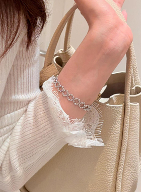 法式拉丝八芒星项链高级轻奢小众