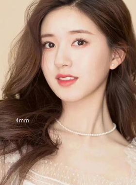 极细仿施家小米珠珍珠项链高级感