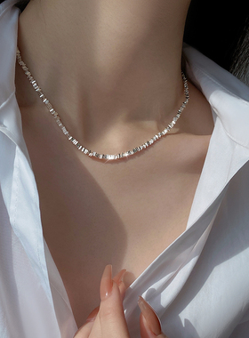 925纯银碎子项链2023新款