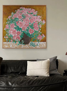 BT|《绣球花》手绘客厅油画限量