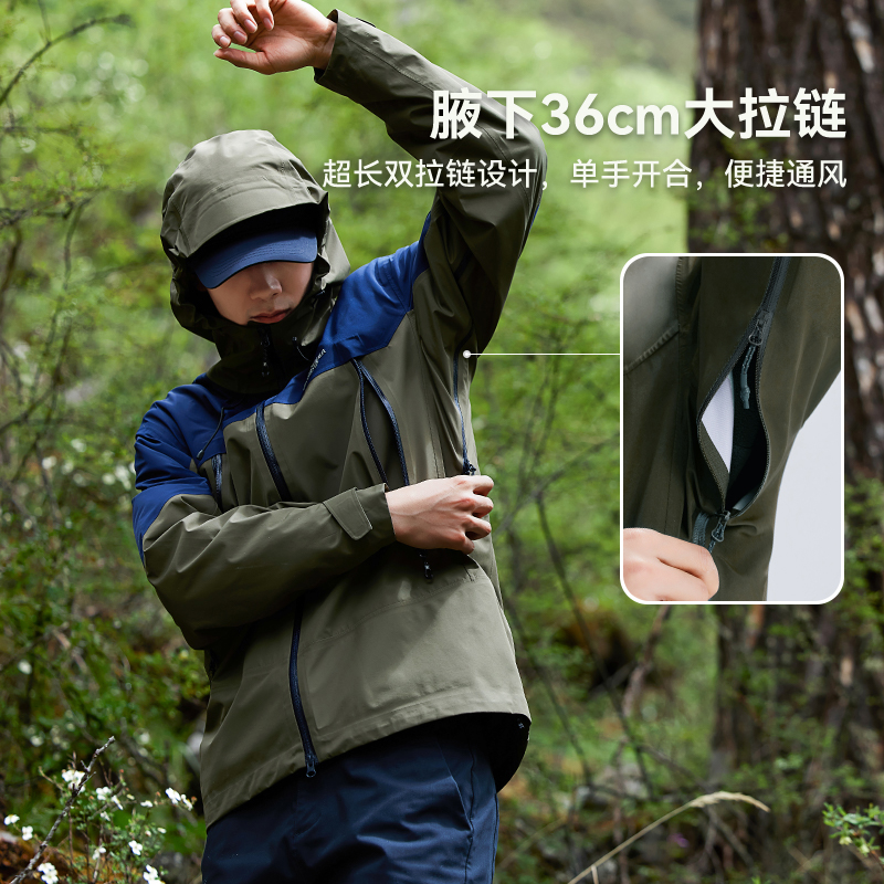 【雪鹰冲锋衣】拓路者eVent户外暴雨级3L三层硬壳recco搜救登山服 - 图1