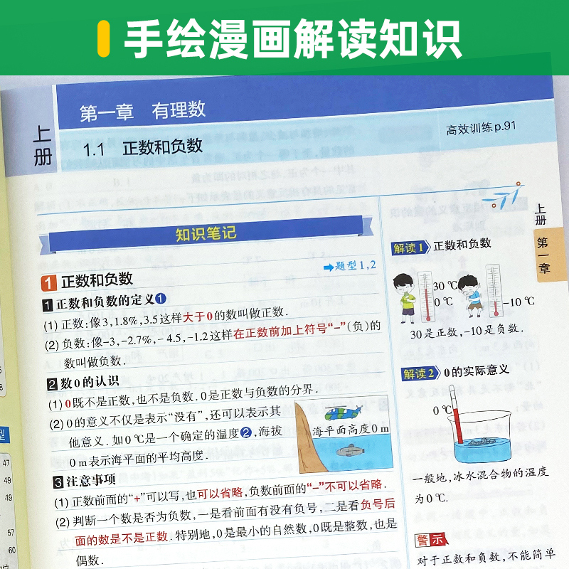 2024版学霸同步笔记初中7七年级上册下册语文数学英语生物地理历史道德与法治初一七年级人教版全国通用版全彩版漫画图解课堂笔记-图1