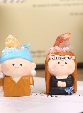 大艺术家盲盒摆件创意水晶石无火香薰桌面装饰品创意网红爆款礼物