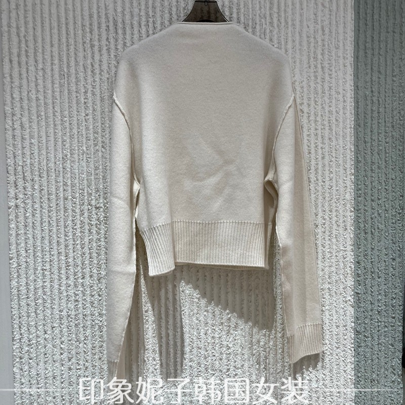 欧洲站2025冬季新款洋气半高领单排扣百搭山羊绒开衫毛衣外套女,淘宝优惠券,粉丝福利购,淘宝优惠卷