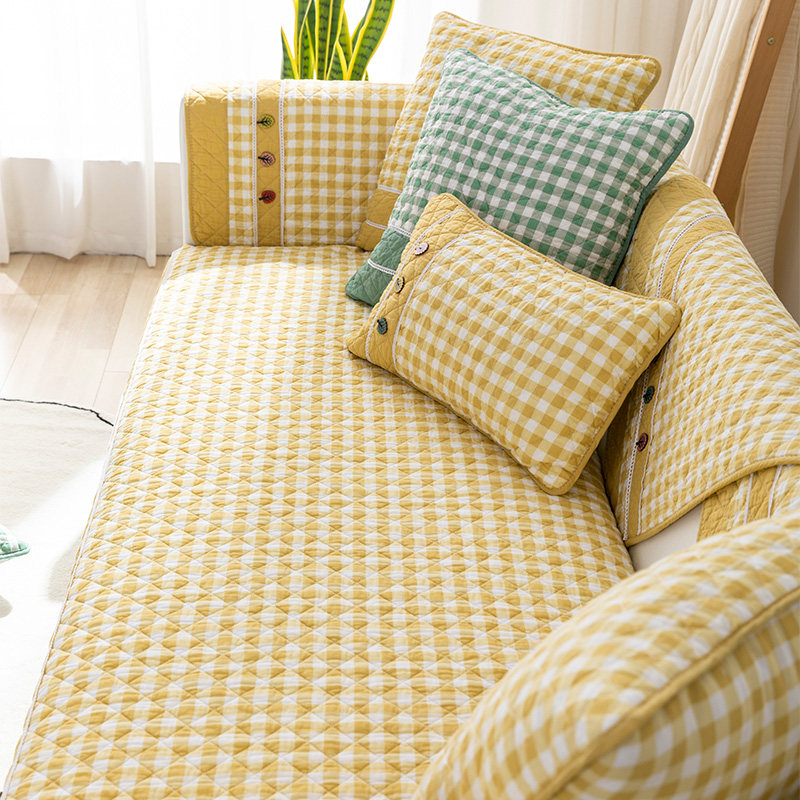 全棉沙发垫四季通用防滑简约现代坐垫子纯棉皮沙发套罩巾盖布靠背,淘宝优惠券,粉丝福利购,淘宝优惠卷