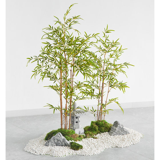 Simulated bamboo interior decoration partition screen retaining wall