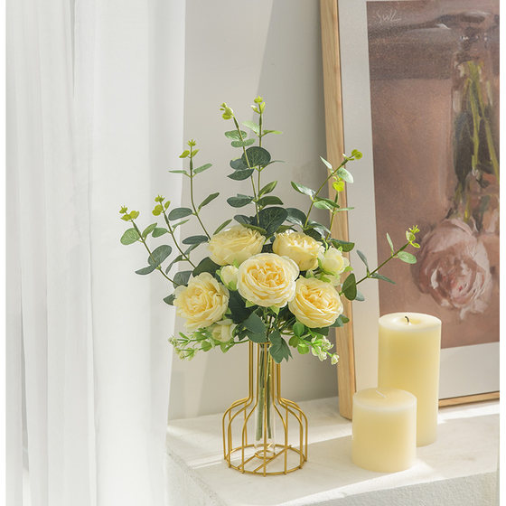 Artificial flowers, artificial flower arrangements, living room decoration, flower arrangements