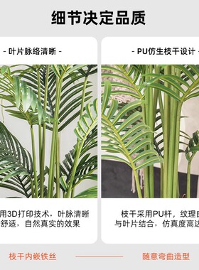 散尾葵仿真绿植客厅大型落地摆件