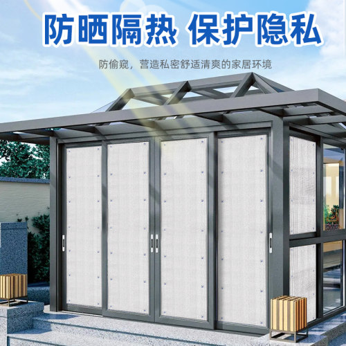 屋顶阳光房隔热膜铝箔大棚遮阳板阳台窗户玻璃家用防晒膜遮阳神器 - 图2