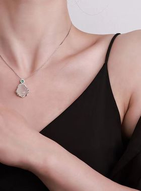 混合宝石镶嵌18a佛公项链项链