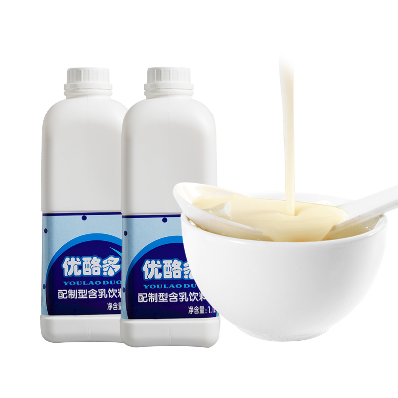 鲜活原味优酪多1.1L 浓缩酸奶乳酸菌益菌多优格乳饮品奶茶店专用 - 图0