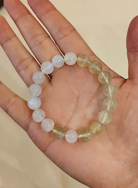 CHUNSHI· 「清欢」新中式原创天然葡萄石白月光10mm手链手串饰品