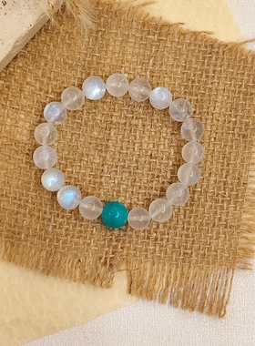 CHUNSHI·「海空秘境」新中式天然蓝月光天河石手链手串饰品送礼