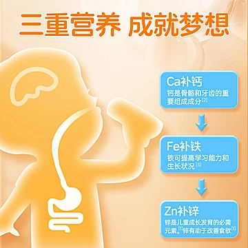 【国补】2盒/24支黄金搭档儿童钙铁锌口服液[24元优惠券]-寻折猪