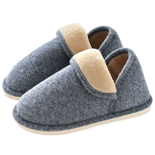 Мужские демисезонные удерживающие тепло нескользящие утепленные зимние тапочки