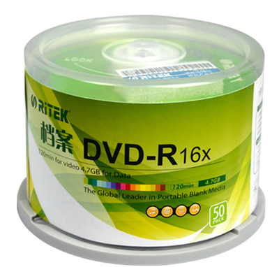 铼德RITEK档案DVD-R打印空白刻录光盘光碟ARITA拉拉山RIDATA专业 - 图3