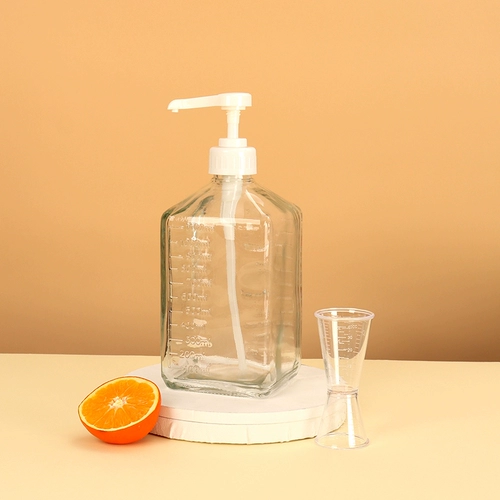 Ручная спреда на сахарная бутылка молоко чай магазин фруктоза сжимание сиропа со шкалом сжимание соуса бутылка коммерческий страстный сок