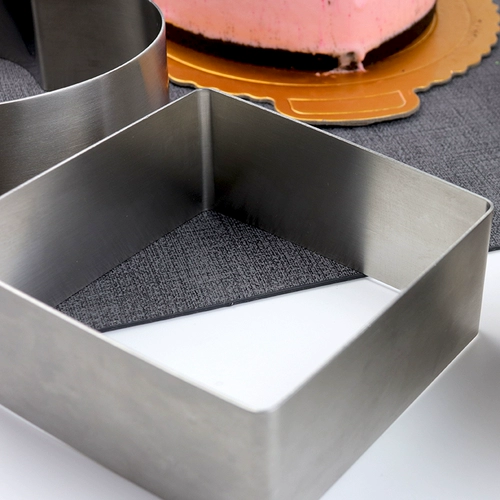 304 Мусс из нержавеющей стали плесени 4/6/8/8 10 -дюймовый круглый сердечный квадрат плюс выпечка с высоким сыром