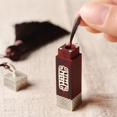 Сувенир ручной работы, детская печать из сандалового дерева для новорожденных, медаль для хранения пуповины