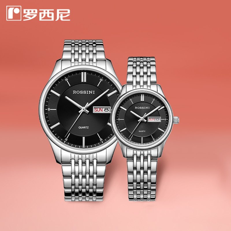 【情侣对表】罗西尼旗舰店手表男学生情侣表石英男表女表一对礼物